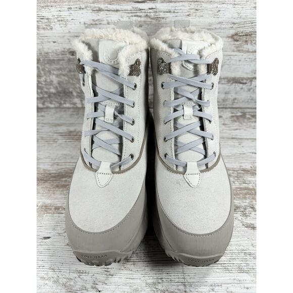 Women's Cole Haan 5.Zerogrand Flurry Hiker Gray Waterproof Winter Boots Sz 8.5B - Picture 4 of 9